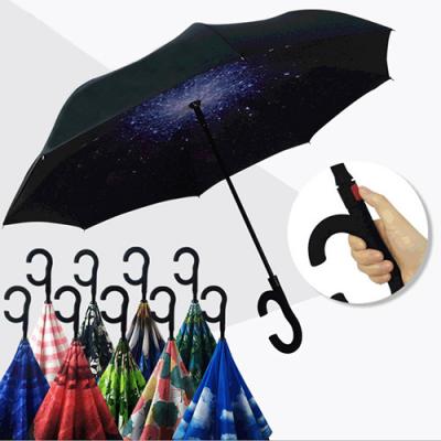 Auto reverse umbrella 