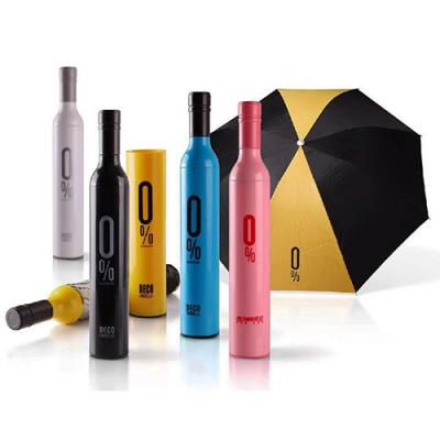 Bottle folded umbrella